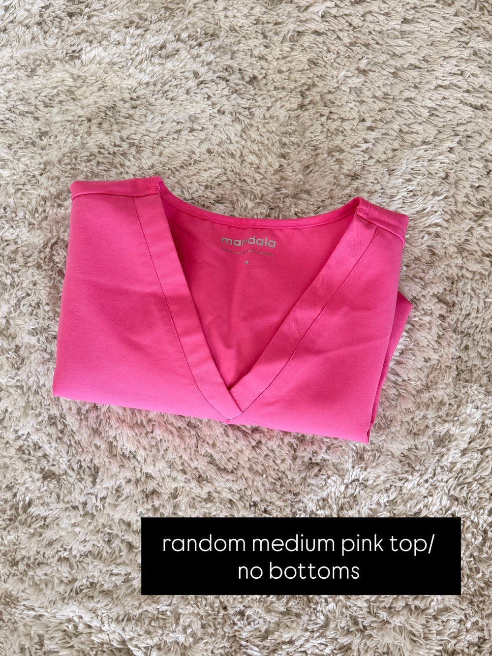 Mandala Women's Bright Pink V-Neck Tunic